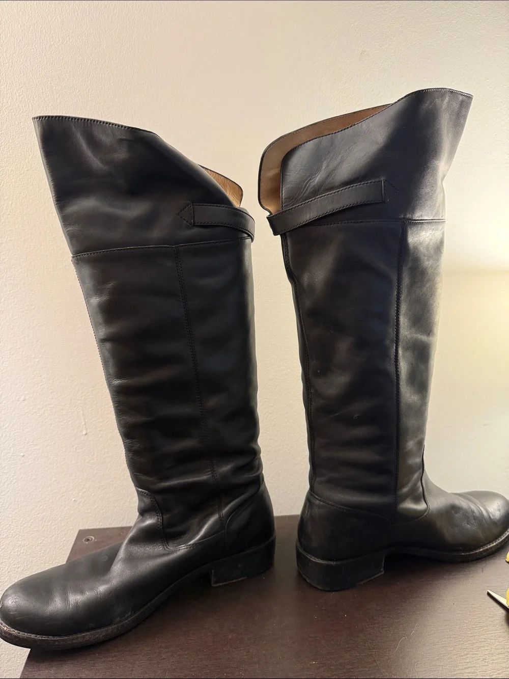 Coach Black Leather Over-the-Knee Boots
